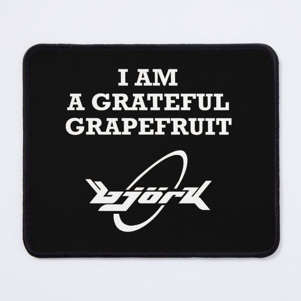 Artikelvorschau, Zitate von Björk über dankbare Grapefruits entworfen und verkauft von WallHelloStore.