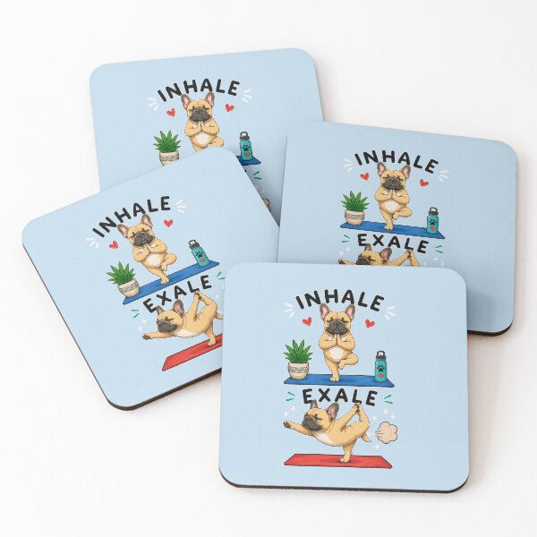 Item preview, French Buldog funny INHALE EXALE  designed and sold by DIGOR shop.