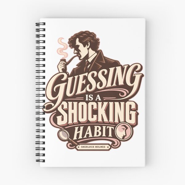 Item preview, Sherlock Holmes: Guessing Is a Shocking Habit designed and sold by Fenay Designs.