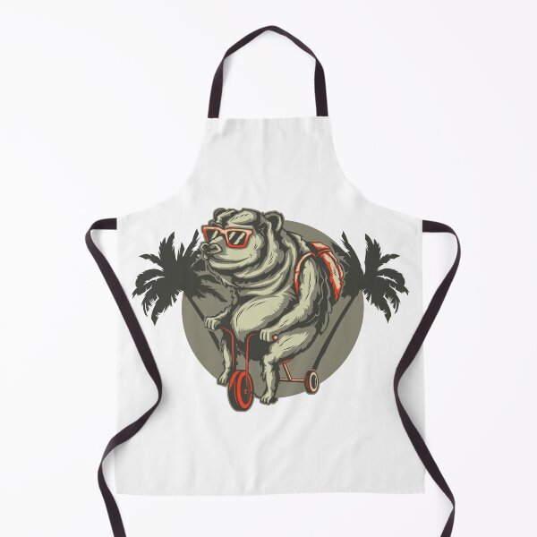 Item preview, ​Cool Tropical Streetwear Bear Scooter Design designed and sold by Minem39.