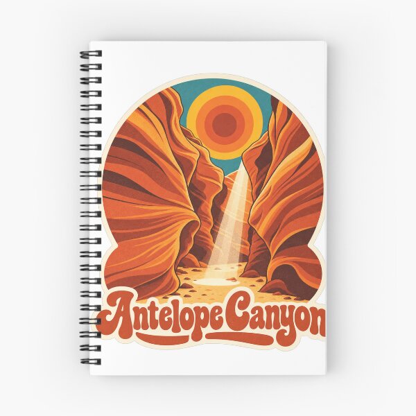 Item preview, Antelope Canyon Arizona Travel Souvenir - Retro Illustration designed and sold by VisualArtsOasis.