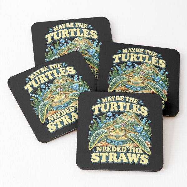 Item preview, Maybe the Turtles Needed the Straws Ocean Conservation designed and sold by Mind-Drift.