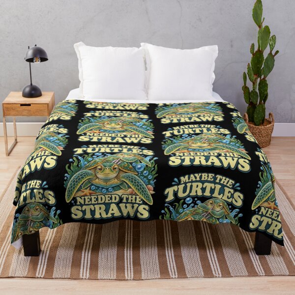 Item preview, Maybe the Turtles Needed the Straws Ocean Conservation designed and sold by Mind-Drift.