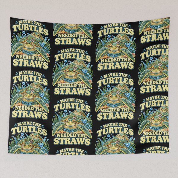 Item preview, Maybe the Turtles Needed the Straws Ocean Conservation designed and sold by Mind-Drift.
