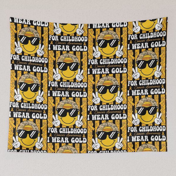 Item preview, I Wear Gold Childhood Cancer Awareness Warrior designed and sold by Glow-Paw-Studio.