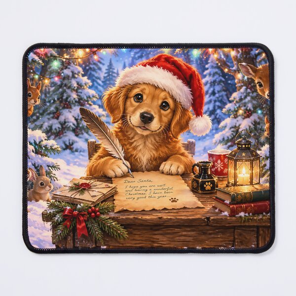 Item preview, Dog is Writing His Dear Santa Christmas Letter designed and sold by acceleratorhams.