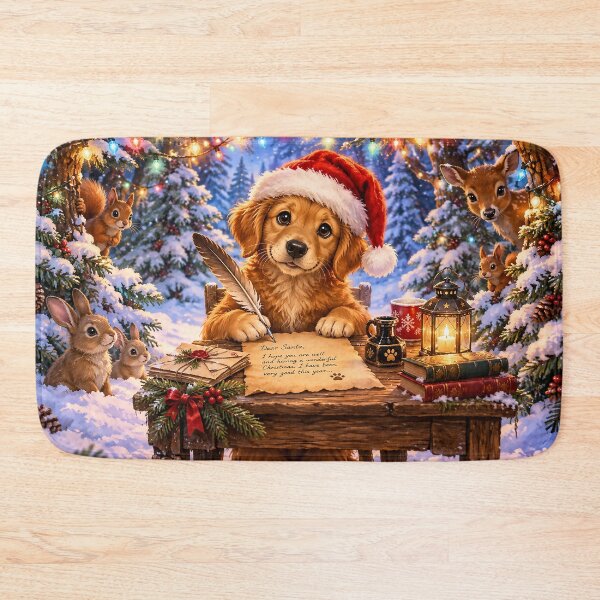 Item preview, Dog is Writing His Dear Santa Christmas Letter designed and sold by acceleratorhams.
