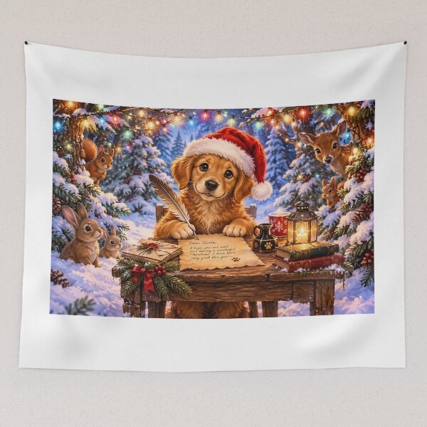Item preview, Dog is Writing His Dear Santa Christmas Letter designed and sold by acceleratorhams.