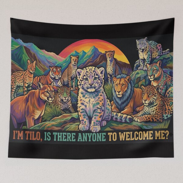 Item preview, Cute Tilo The Bolivian Wild Cat Artwork designed and sold by cameleon style.