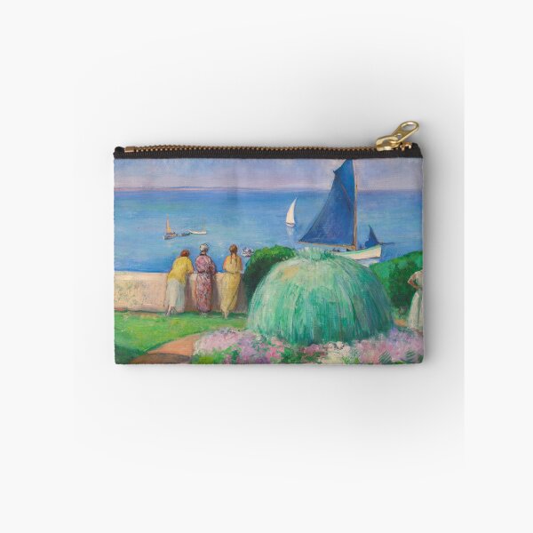 Item preview, The Blue Sail, Préfailles evocative Gilded Age Post-Impressionist coastal scene by French artist Henri Lebasque designed and sold by Jéanpaul  Ferro.
