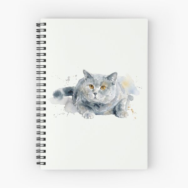 Item preview, British Shorthair Cat, Slate Gray Watercolor designed and sold by caracatita75.