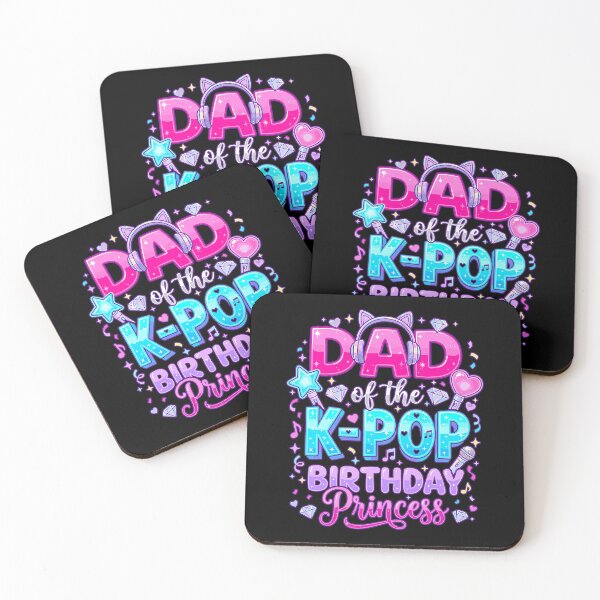 Item preview, Dad of the K-Pop Birthday Princess Gift designed and sold by Glow-Paw-Studio.