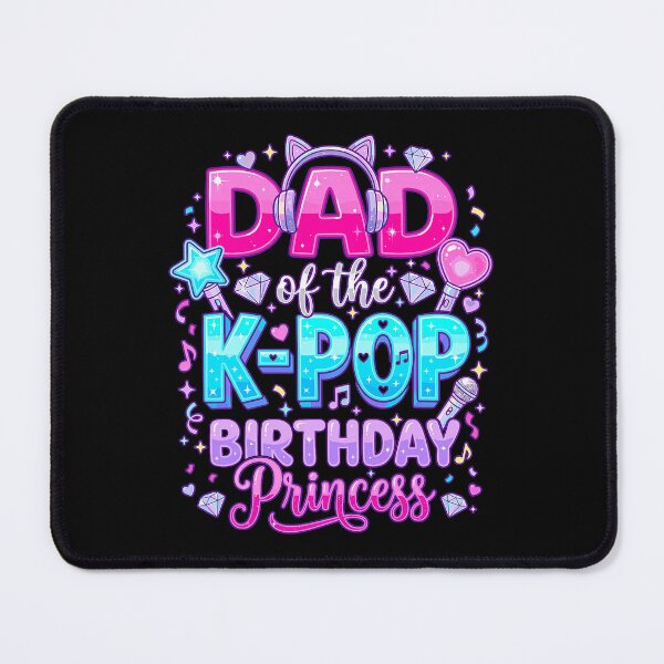 Item preview, Dad of the K-Pop Birthday Princess Gift designed and sold by Glow-Paw-Studio.