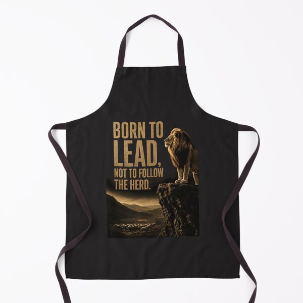 Item preview, Born To Lead Not To Follow The Herd - Motivational Lion Cliff Design designed and sold by Bennie Singh.