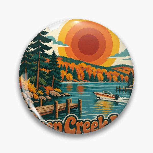 Item preview, Deep Creek Lake Maryland Travel Souvenir - Retro Illustration designed and sold by VisualArtsOasis.