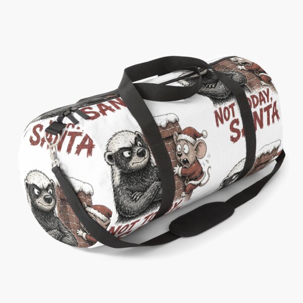 Item preview, Funny Honey Badger Not Today Santa Christmas designed and sold by paintingnou.