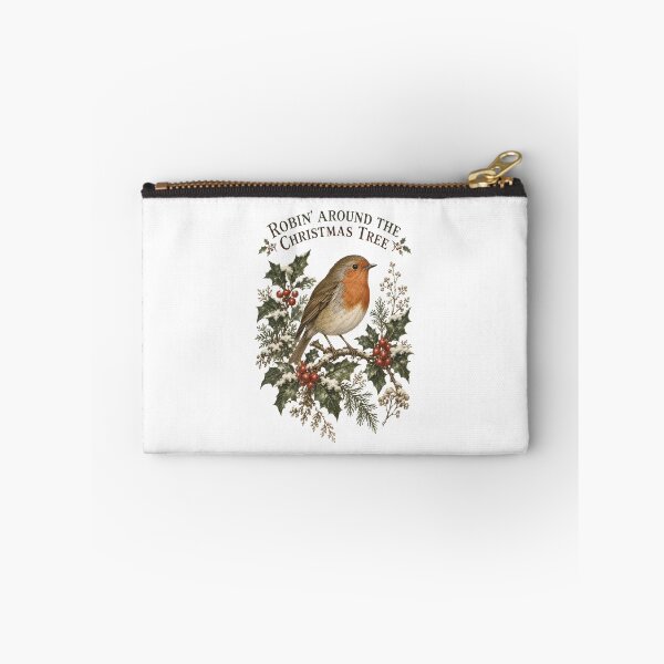 Item preview, Robin Around The Christmas Tree - Vintage European Robin Christmas designed and sold by Neurospicy Trolls.