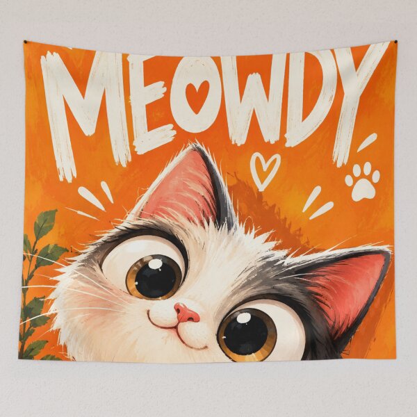 Artikelvorschau, Miau süßes Geschenk für Katzenliebhaber | Lustiges Kawaii-Kätzchen entworfen und verkauft von AbstractAuraArt.