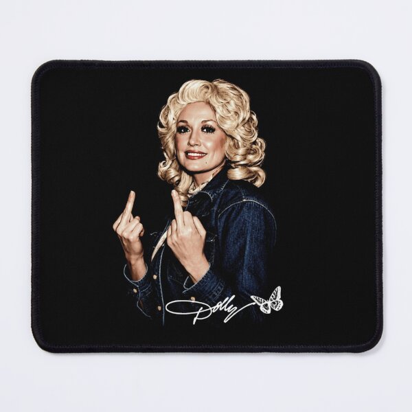 Item preview, Dolly Parton Middle Finger Memorial Portrait designed and sold by sheelaghgiombe.