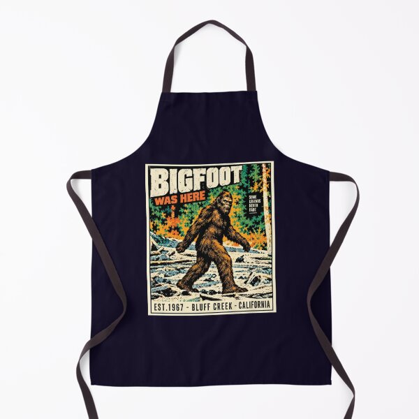 Item preview, Bigfoot Was Here Bluff Creek California Vintage Cryptid Graphic designed and sold by Swanny's Custom T-shirt and Gift Designs.