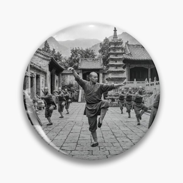 Item preview, Shaolin Monks Practicing Kung Fu Forms designed and sold by Solomon-Ent-144.