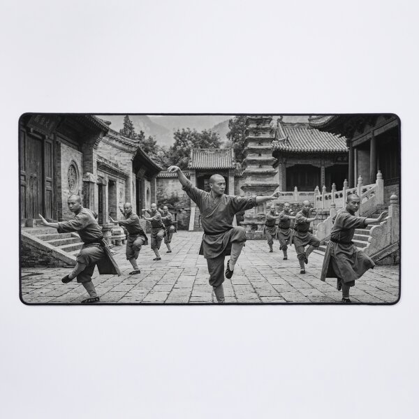 Item preview, Shaolin Monks Practicing Kung Fu Forms designed and sold by Solomon-Ent-144.