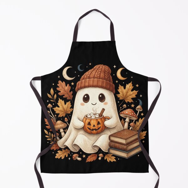 Item preview, Halloween-Cozy Autumn Ghost & Coffee Club designed and sold by Ada’s Mystic Atelier .