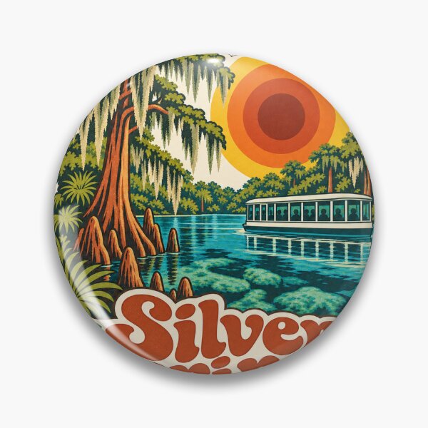 Item preview, Silver Springs Florida Travel Souvenir - Retro Illustration designed and sold by VisualArtsOasis.