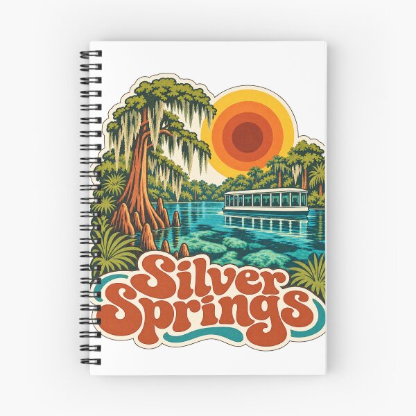 Item preview, Silver Springs Florida Travel Souvenir - Retro Illustration designed and sold by VisualArtsOasis.