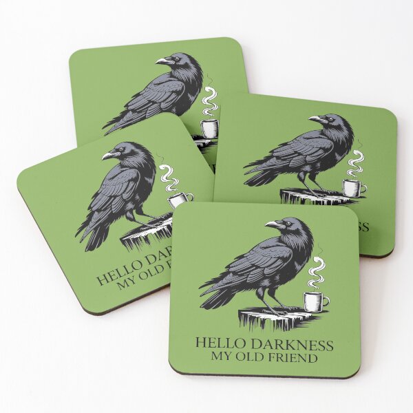 Item preview, Hello Darkness My Old Friend Crow Witch designed and sold by BestBaba-Tee.