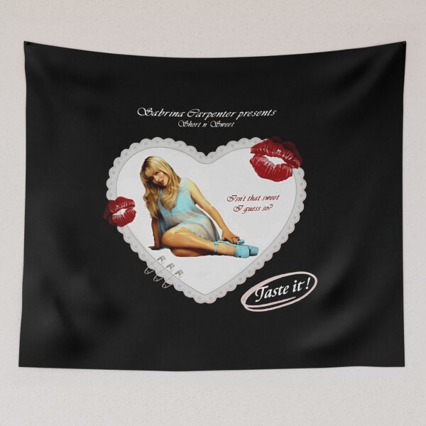 Item preview, Sabrina Carpenter Taste It Short N Sweet Heart designed and sold by WallHelloStore.