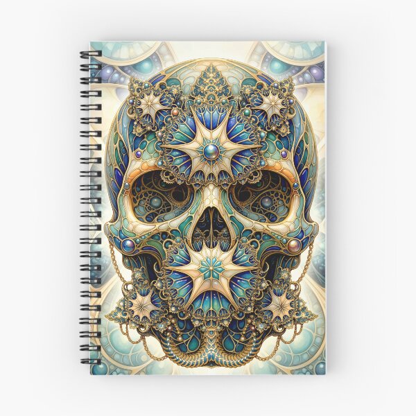 Item preview, Ornate Fractal Steampunk Skull designed and sold by Frackxion.