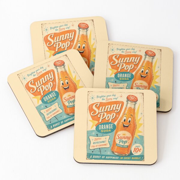 Item preview, Sunny Pop Vintage Poster designed and sold by kawaiistudio.