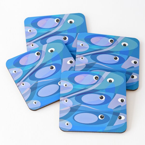 Item preview, Blue Abstract Fish Design designed and sold by Elaine M Hayward .