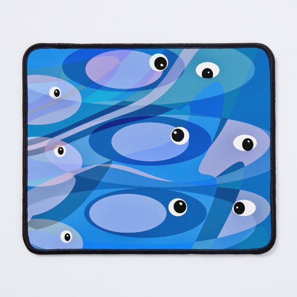 Item preview, Blue Abstract Fish Design designed and sold by Elaine M Hayward .