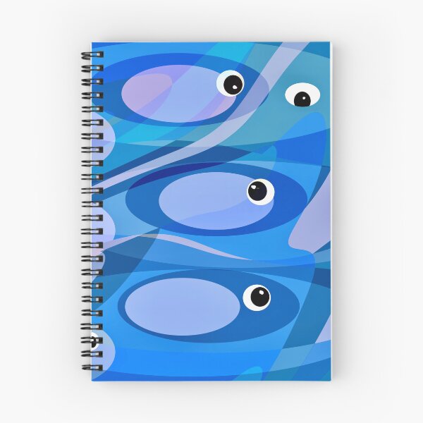 Item preview, Blue Abstract Fish Design designed and sold by Elaine M Hayward .