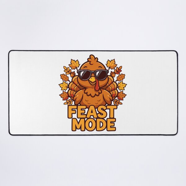 Item preview, Feast Mode Funny Turkey Sunglasses Thanksgiving Fall Autumn Dinner T-shirt and Sticker designed and sold by Billium Halder.