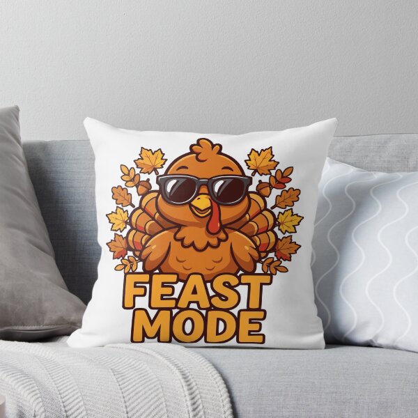 Item preview, Feast Mode Funny Turkey Sunglasses Thanksgiving Fall Autumn Dinner T-shirt and Sticker designed and sold by Billium Halder.
