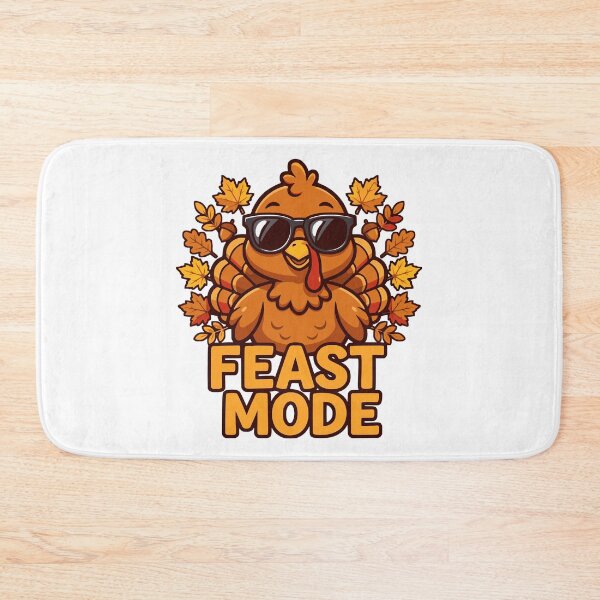Item preview, Feast Mode Funny Turkey Sunglasses Thanksgiving Fall Autumn Dinner T-shirt and Sticker designed and sold by Billium Halder.