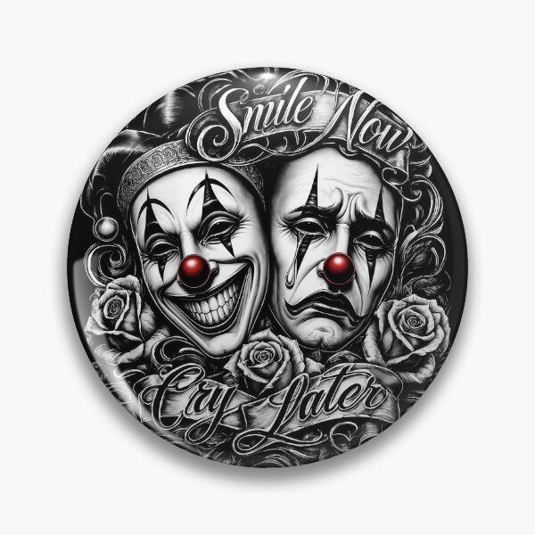 Item preview, Smile Now Cry Later Lowrider Mask Art designed and sold by InOtterNew.