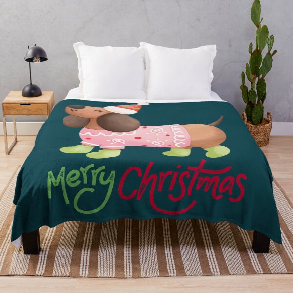 Item preview, Dachshund Merry Christmas Cute Wiener Dog designed and sold by stormk10.