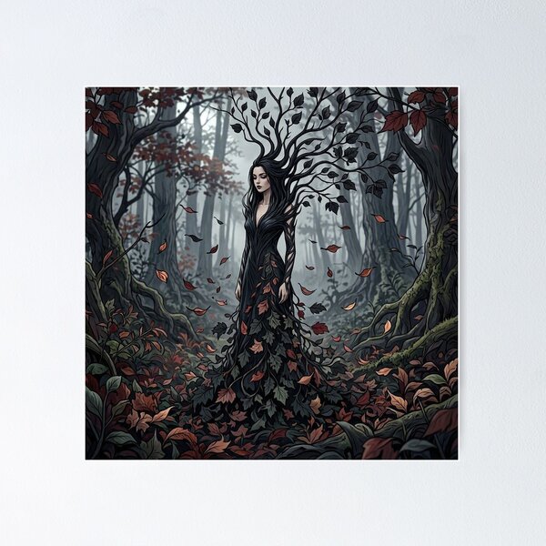 Item preview, Witch Becoming Forest – Gothic Autumn designed and sold by Roberta Calabrese.