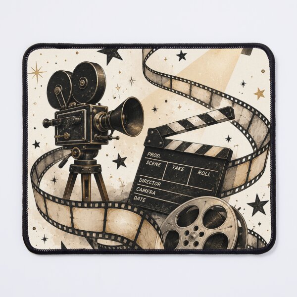 Item preview, Vintage Cinema Film Reel Art Classic Movie Making Aesthetic designed and sold by EatPrayLive.