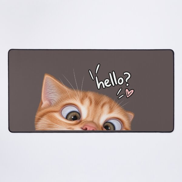 Item preview, Hello? – Curious Kitty designed and sold by ItssMeSammie.
