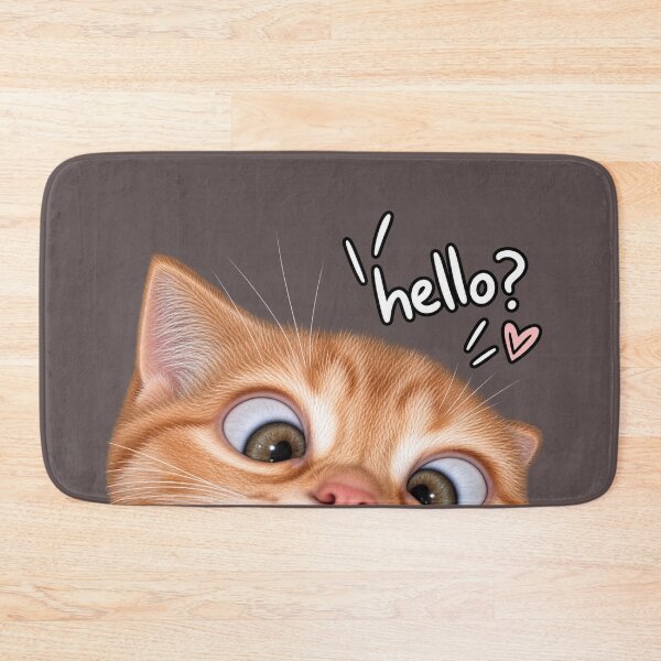 Item preview, Hello? – Curious Kitty designed and sold by ItssMeSammie.