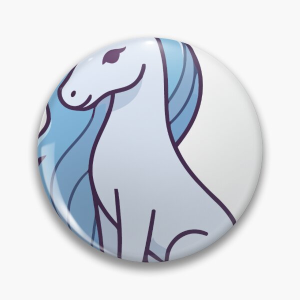 Item preview, Graceful Blue Unicorn Sitting Peaceful Fantasy designed and sold by stickerbundle.