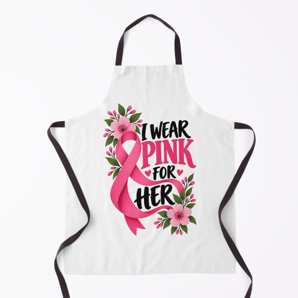 Item preview, I Wear Pink For Her Breast Cancer Awareness Ribbon designed and sold by UniversPlant | Blooming with Hope.