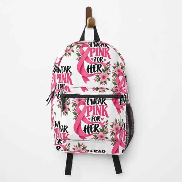 Item preview, I Wear Pink For Her Breast Cancer Awareness Ribbon designed and sold by UniversPlant | Blooming with Hope.