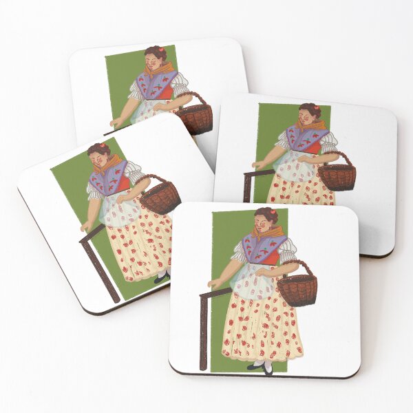Item preview, Girl with basket designed and sold by Alixuglyart.
