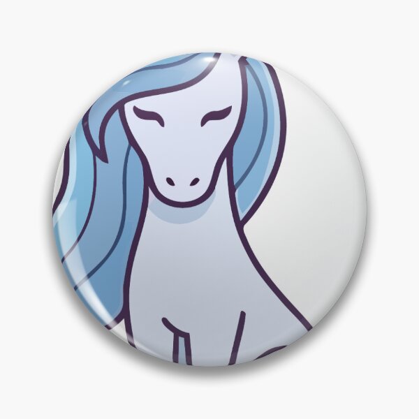 Item preview, Graceful Blue Unicorn Sitting Peaceful Fantasy designed and sold by stickerbundle.